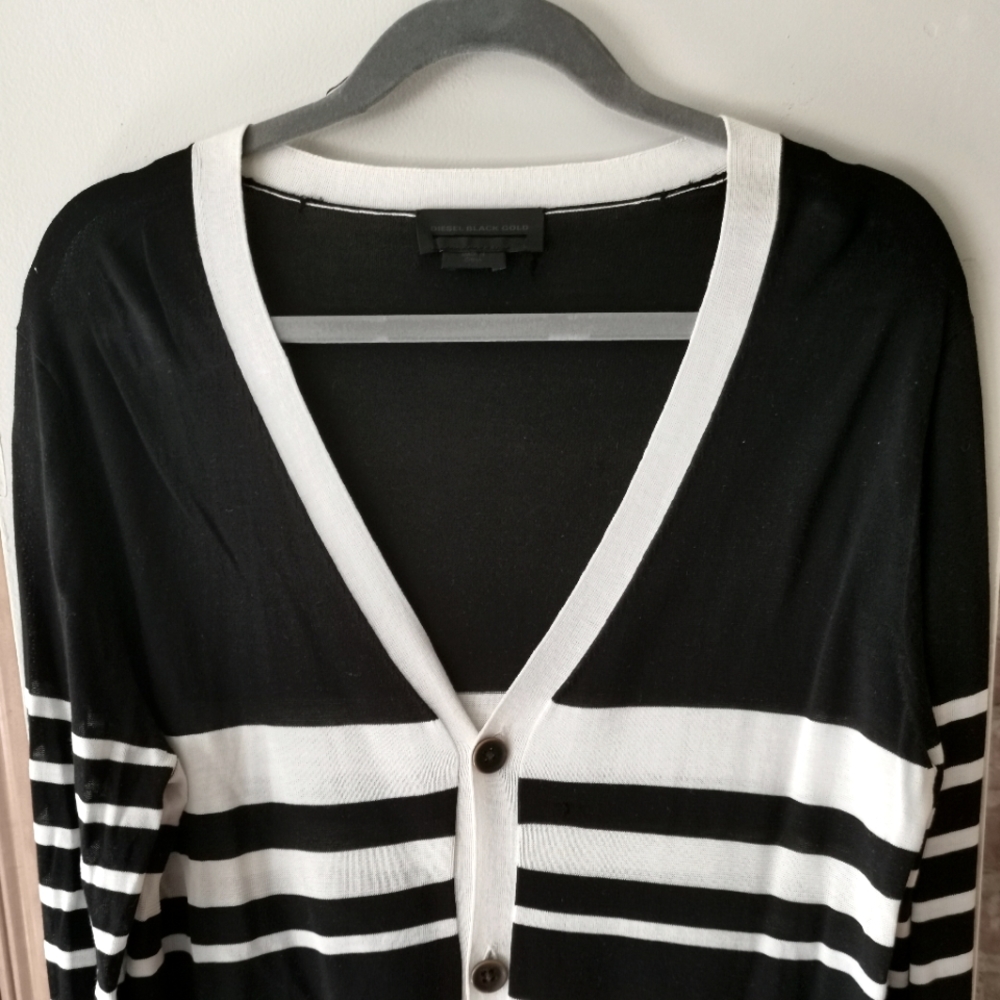 Black and white cardigan